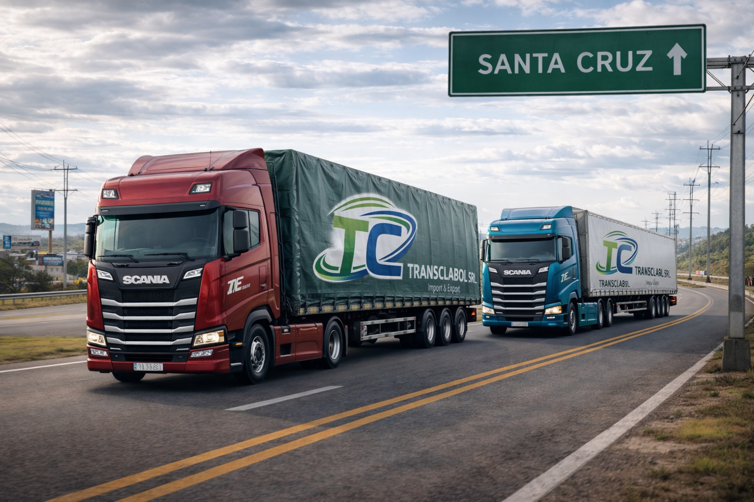 Camión Transclabol en ruta de montaña